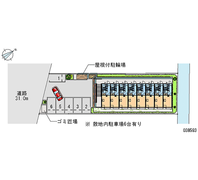 レオパレスワイワイ 月極駐車場