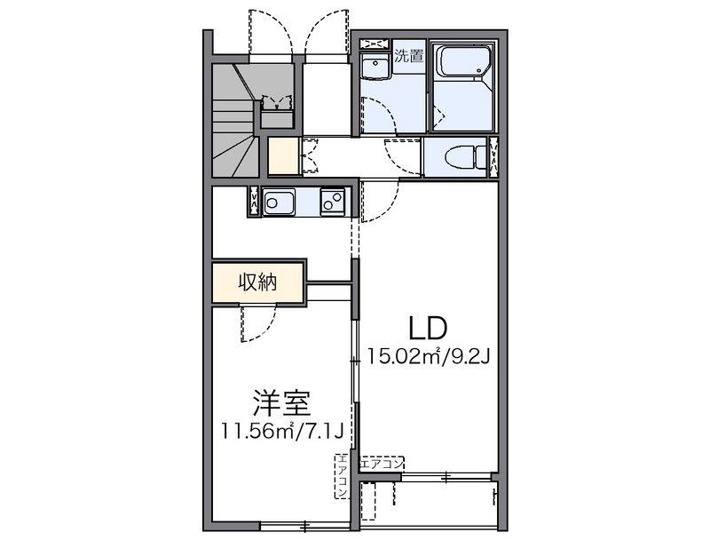 レオネクストひまわり 間取図