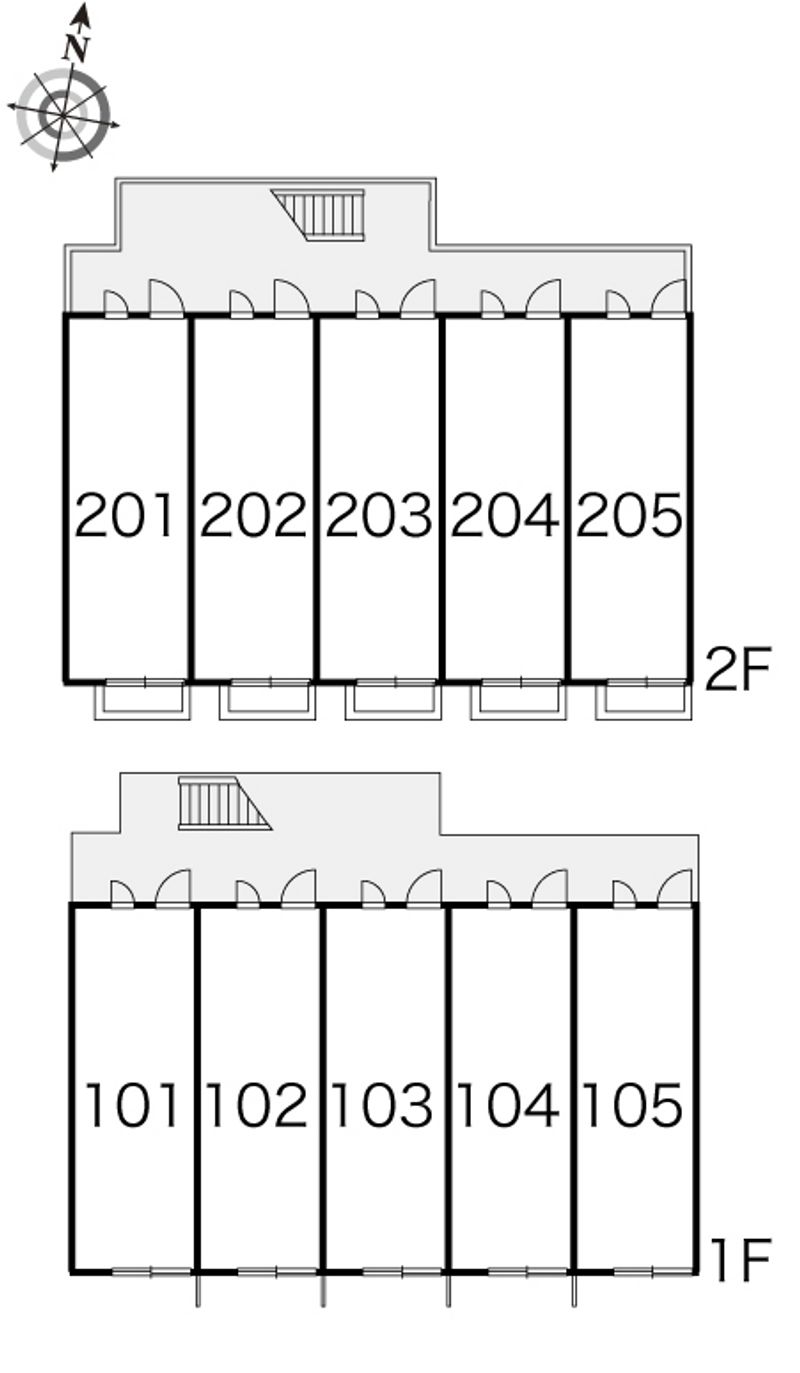 レオパレスパークサイド 間取配置図