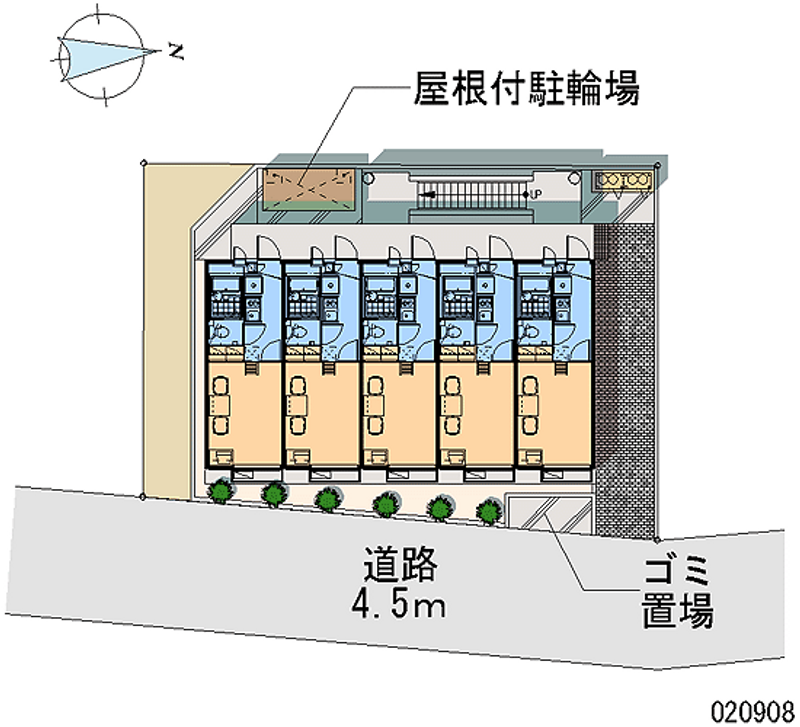 レオパレスこもれび 区画図