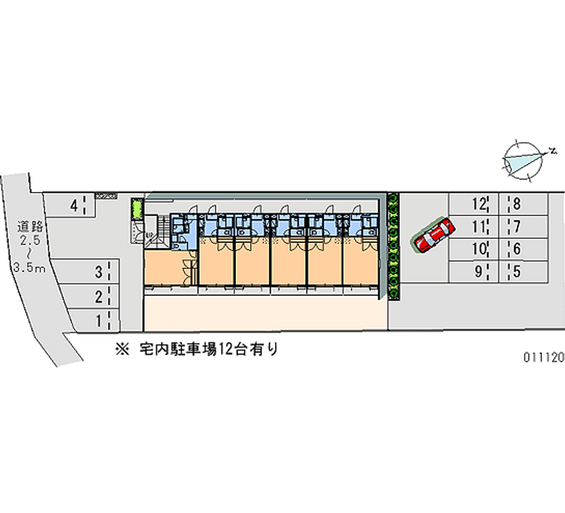 レオパレスラーク 月極駐車場