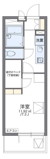 レオパレス池上新町 間取り図