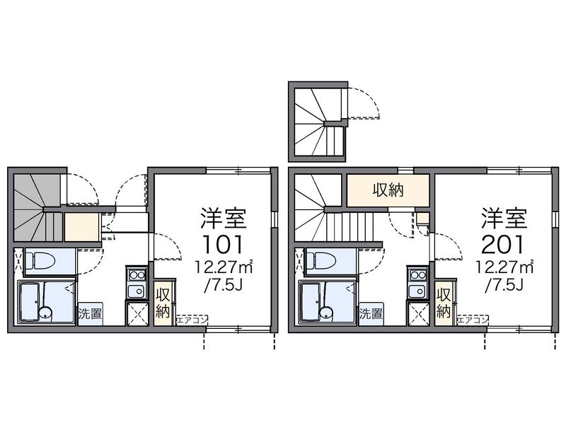 レオネクストケーズキューブ川名 間取図