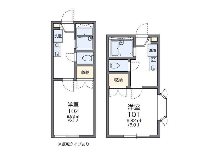 レオパレス白糸 間取図