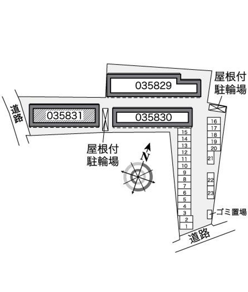 レオパレス山吹 配置図
