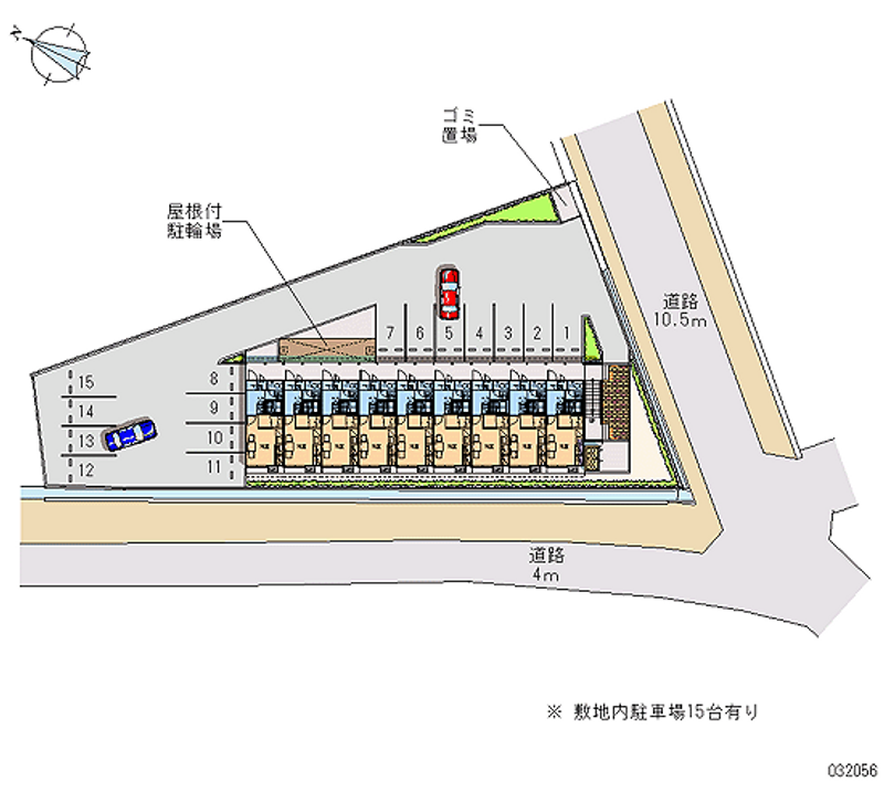 レオパレス南彦根Ⅱ番館 月極駐車場