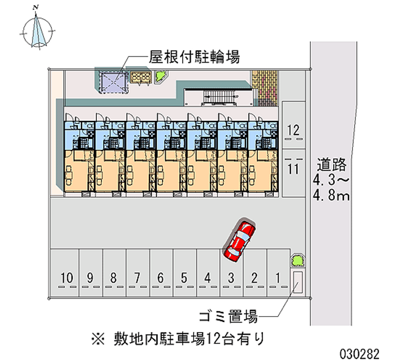 レオパレスＳＵＮ　サン　小原田 月極駐車場