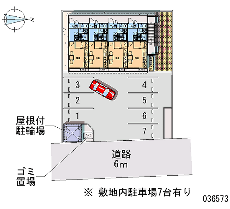 レオパレスプロプル 月極駐車場