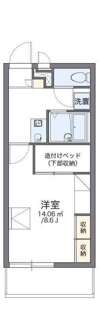 レオパレス湘南Ⅱ 間取り図