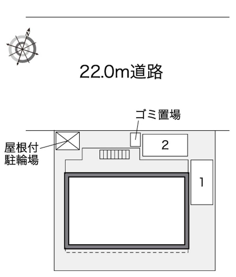 レオパレスメゾン若葉台 配置図