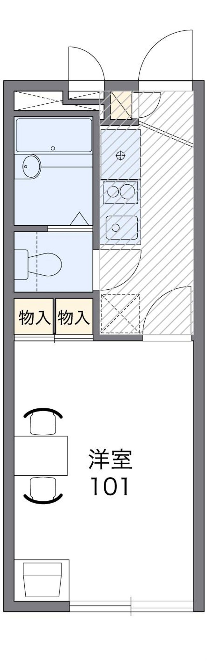 レオパレス１０９’ＳⅡ 間取図
