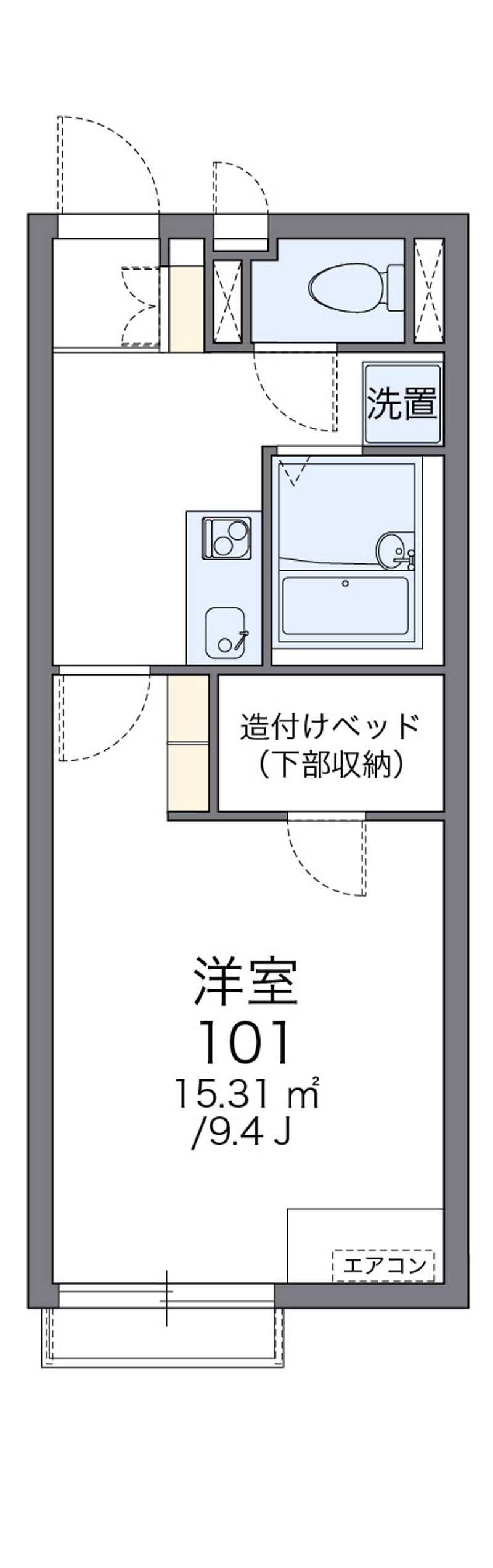 レオネクスト雪月花Ⅰ 間取図