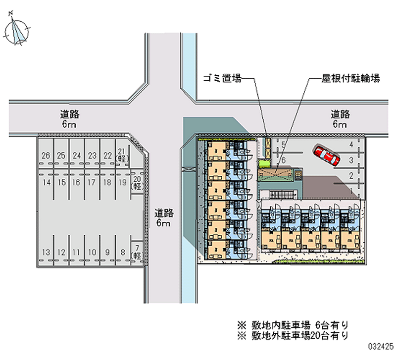 レオパレス北条永良 月極駐車場