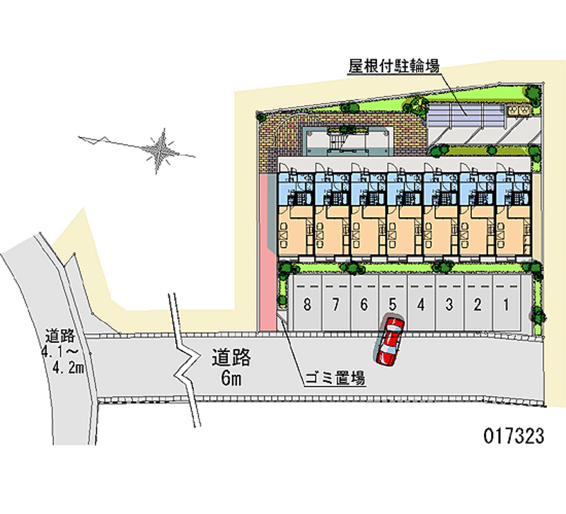 レオパレスマウンド 月極駐車場