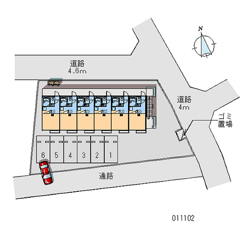 レオパレスエル 月極駐車場