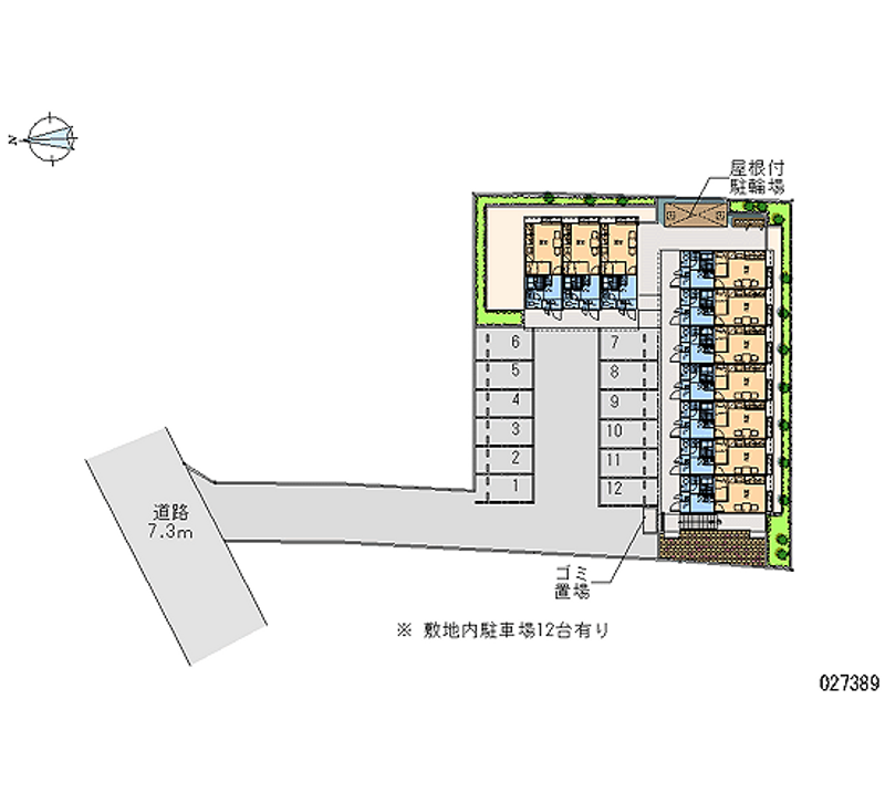 レオパレスミライアル 月極駐車場