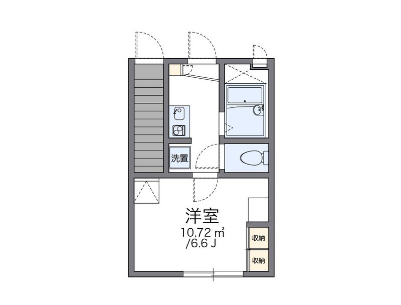 レオパレスＳＴＯＮＥ　ＤＯＲＦ 間取図