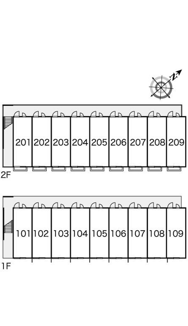 レオパレスクイーンハイム 間取り配置図