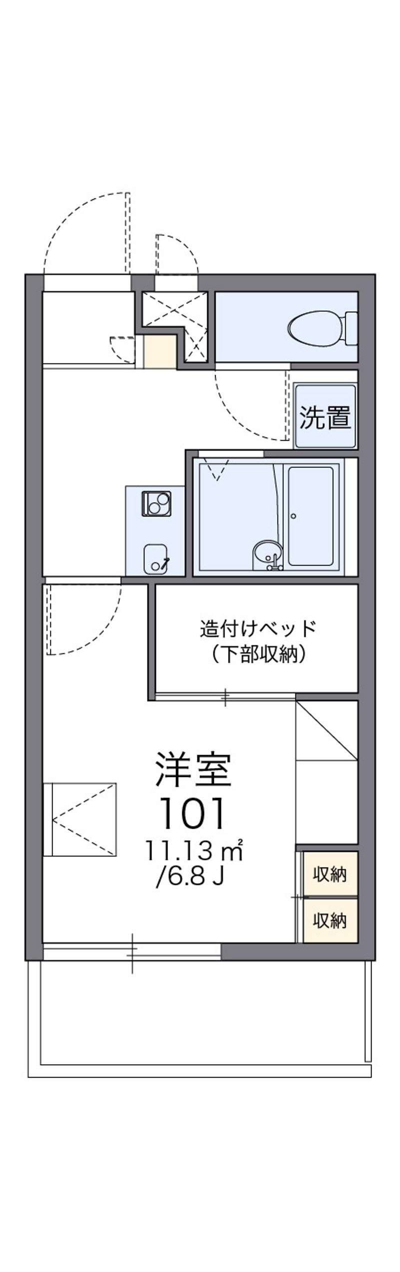 レオパレス真Ⅴ 間取図
