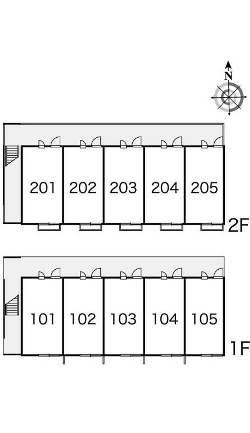 レオパレスブリエ　ソレイユ 間取配置図
