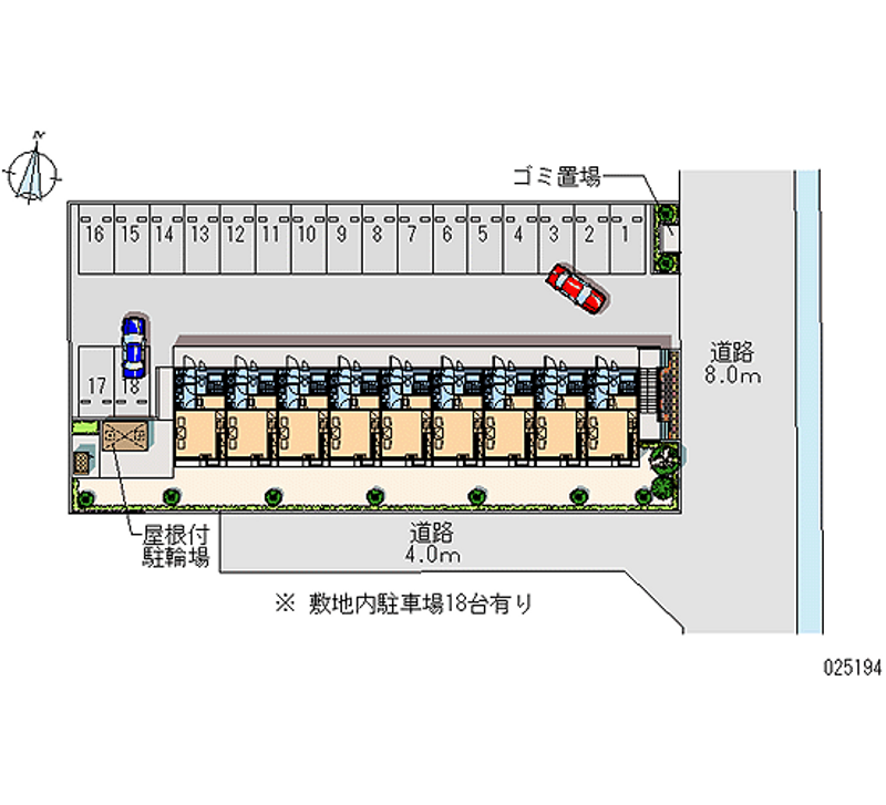 25194 Monthly parking lot