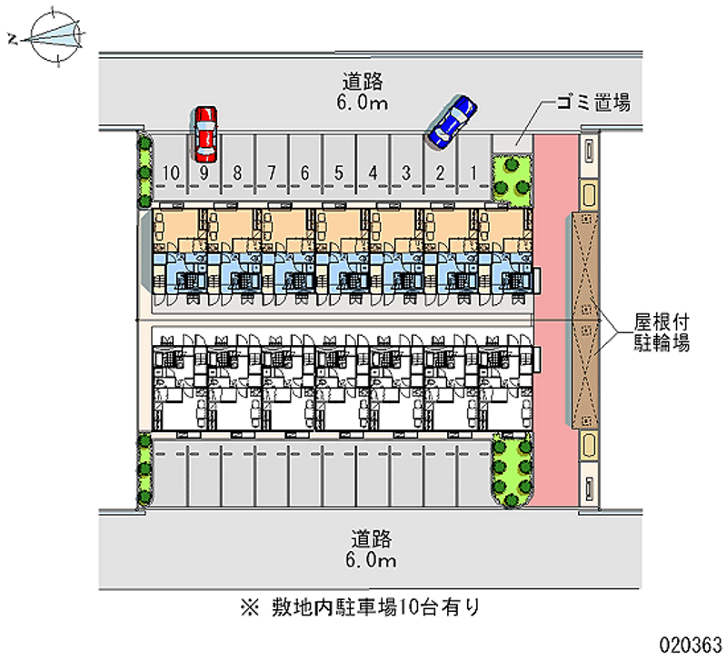 レオパレスコンフォート山手Ａ 月極駐車場