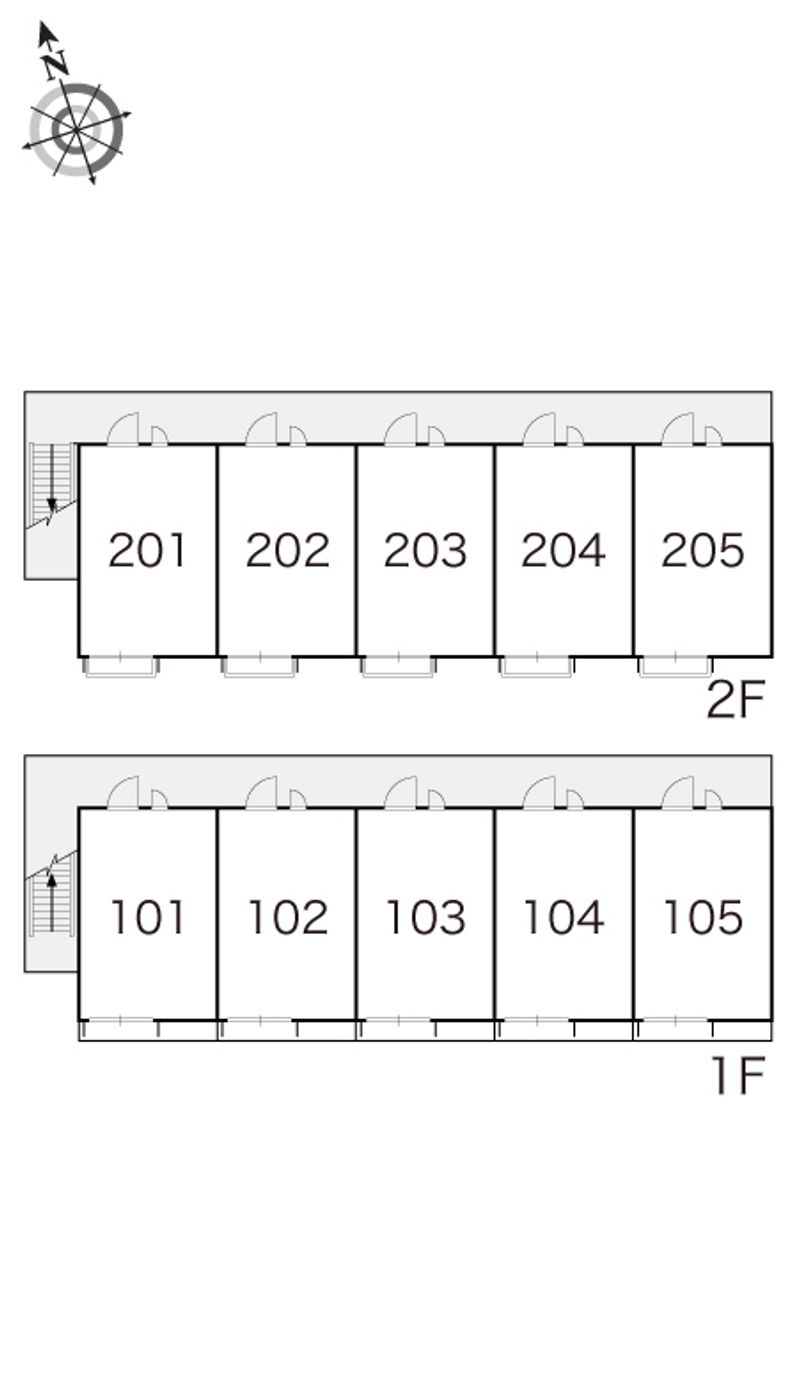 レオパレスシプレⅡ 間取配置図