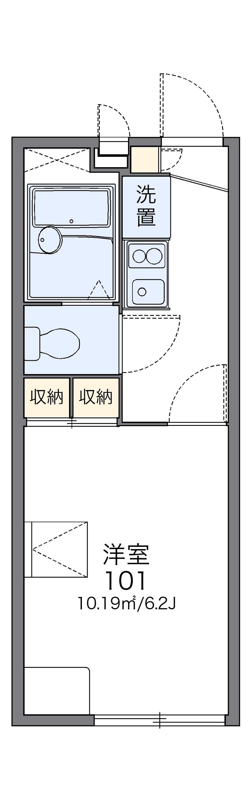 レオパレスシャルマン 間取図