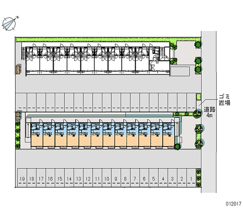 12017 Monthly parking lot