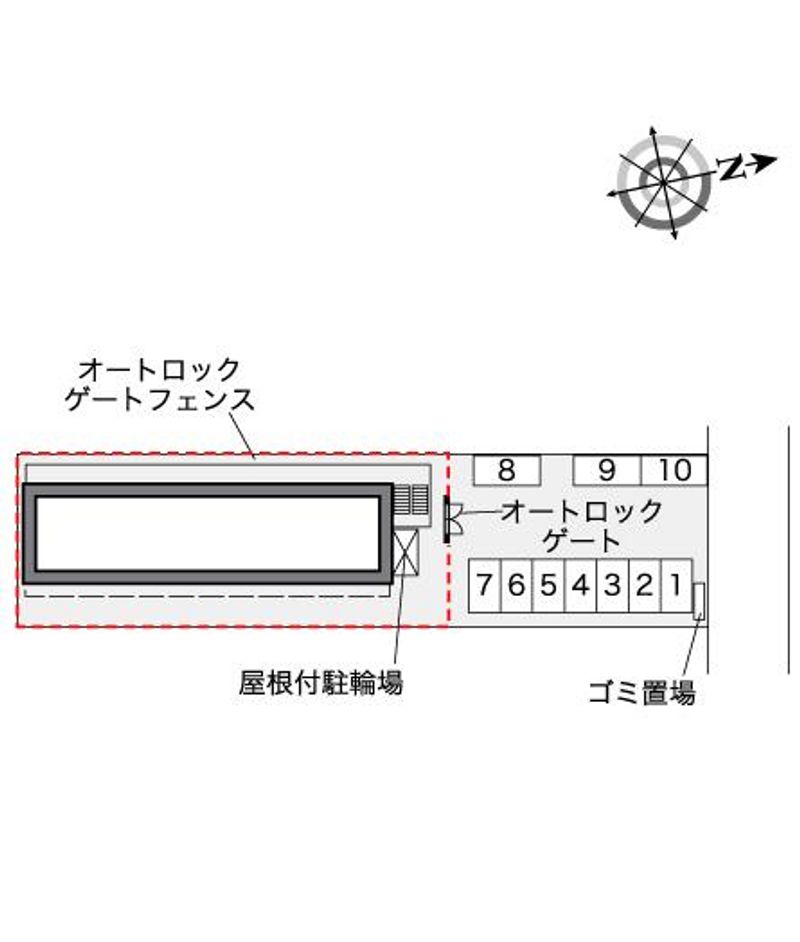 レオパレスレヴェルベールⅤ 配置図