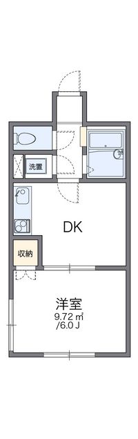 レオパレス千歳町第１Ａ 間取り図