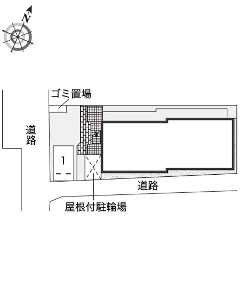 レオパレスエムエイチ　コート 配置図