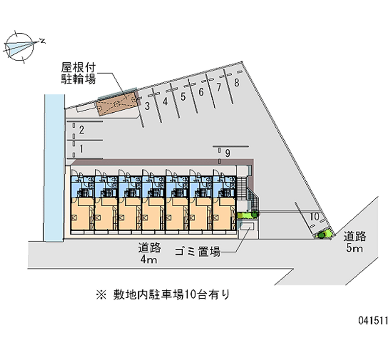 レオパレスフレイグラントⅡ 月極駐車場