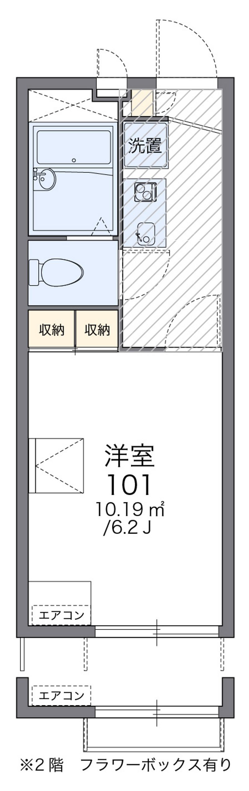 レオパレスラスタⅡ 間取図