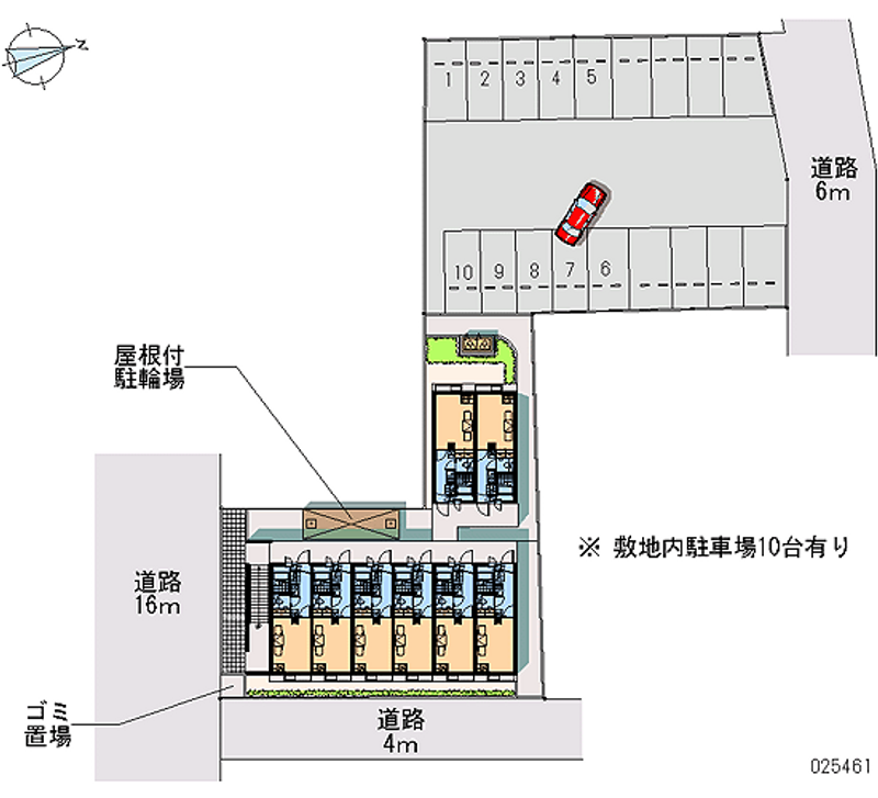 レオパレスグリューナー 月極駐車場