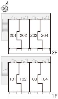レオパレスメゾン・ド・矢向 間取り配置図