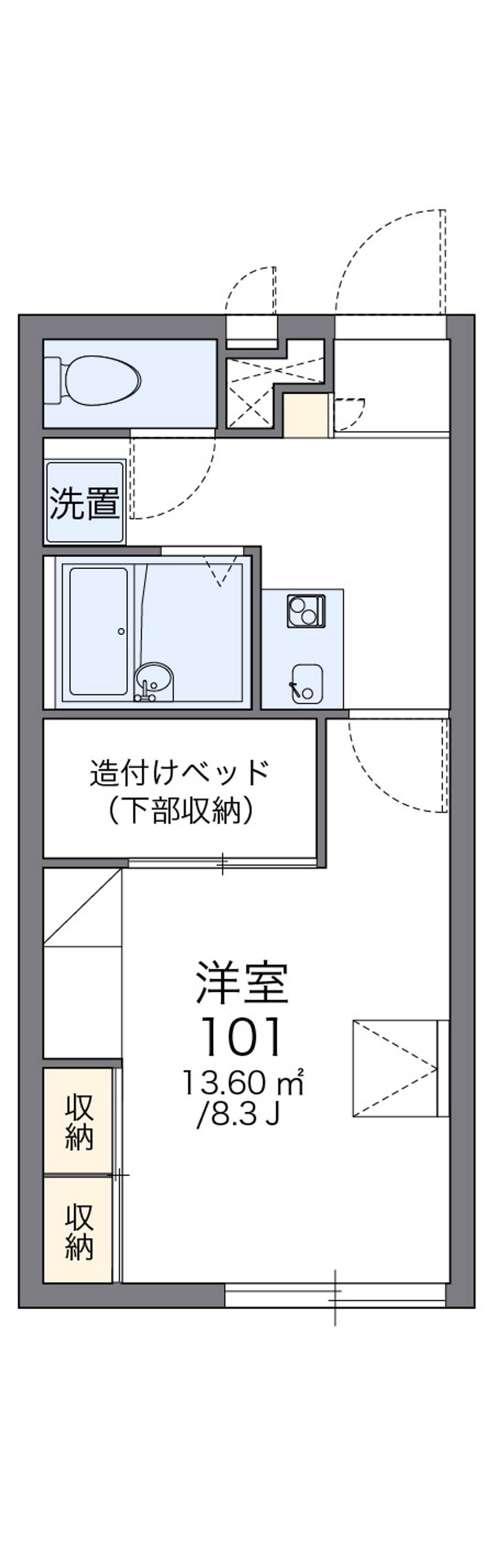 レオパレスＨａＲＵⅡ 間取図