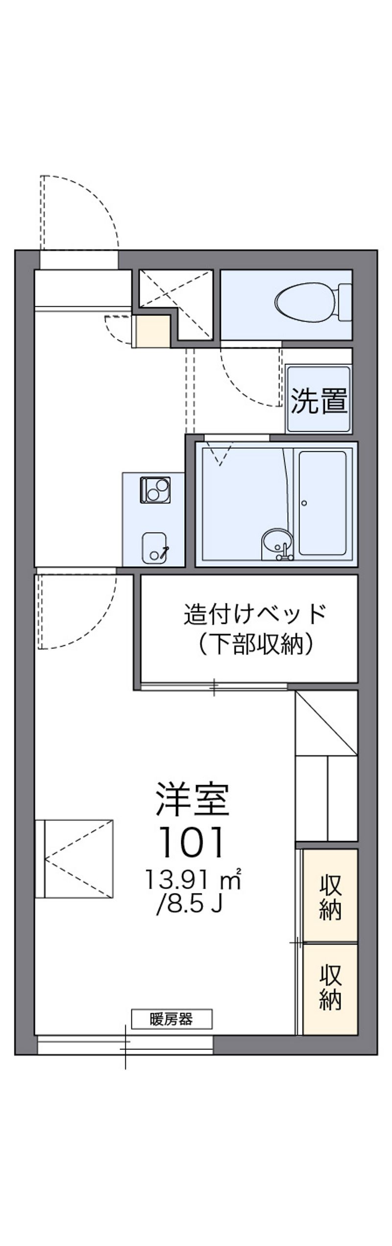 レオパレスレジデンツ 間取図