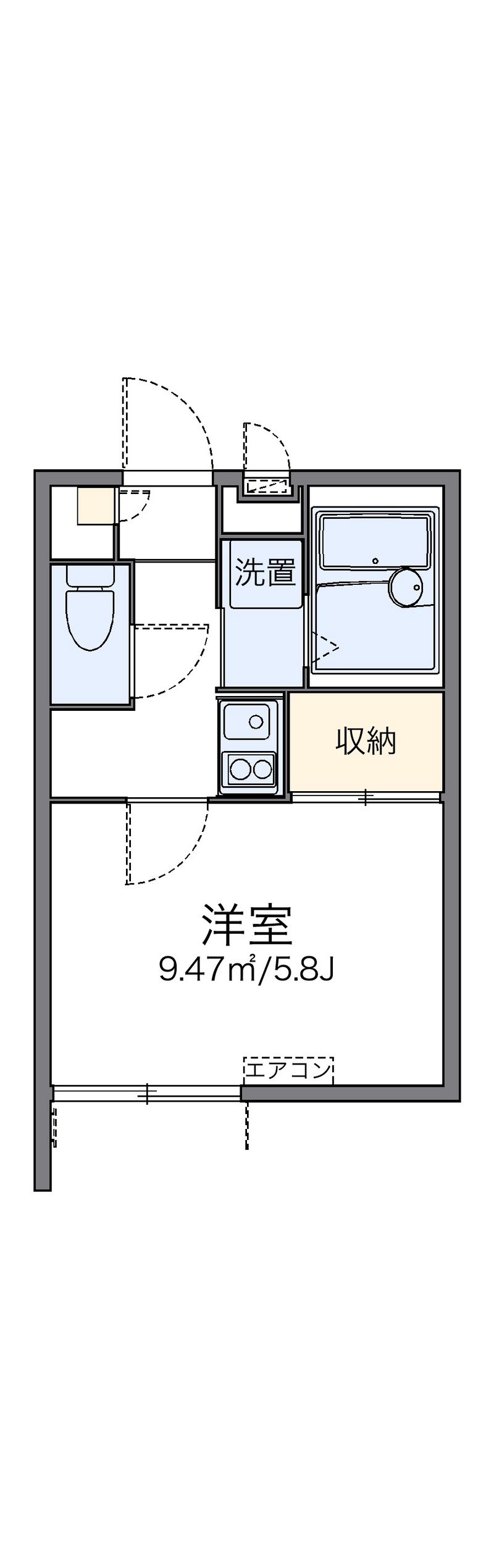 レオパレスなでしこ 間取図