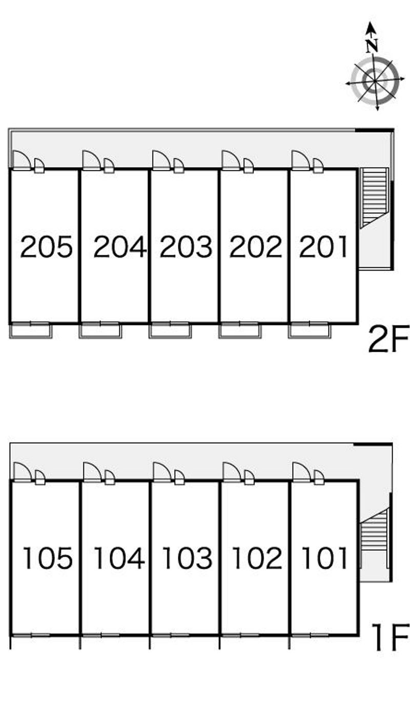 レオパレスコージーコート 間取配置図