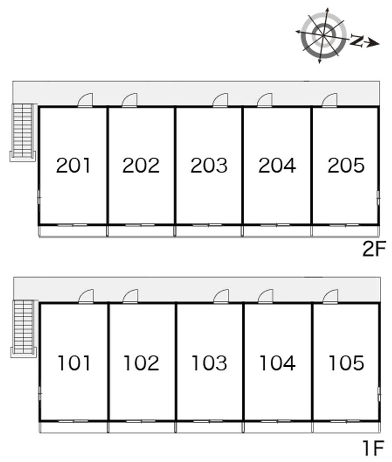 レオパレス新田 間取り配置図
