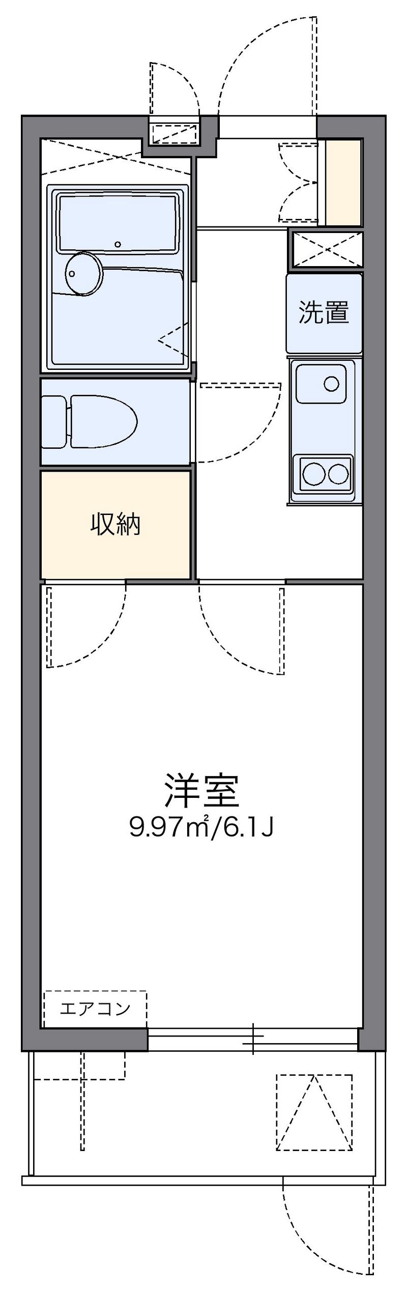 レオパレス南金田 間取り