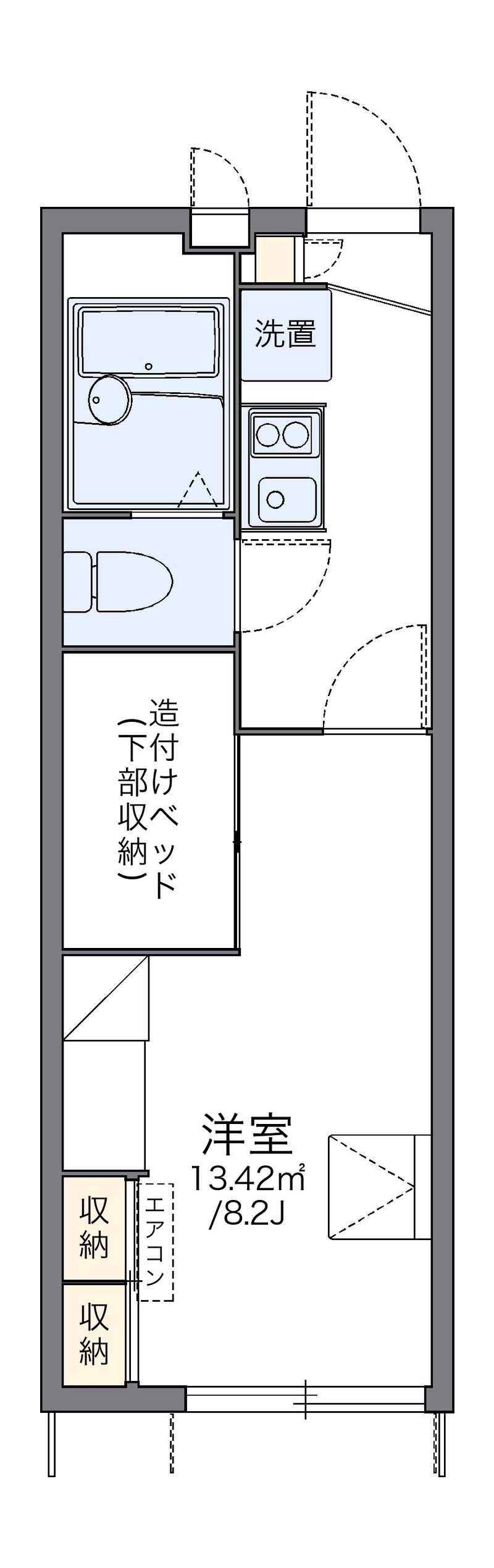レオパレスルーラル 間取図