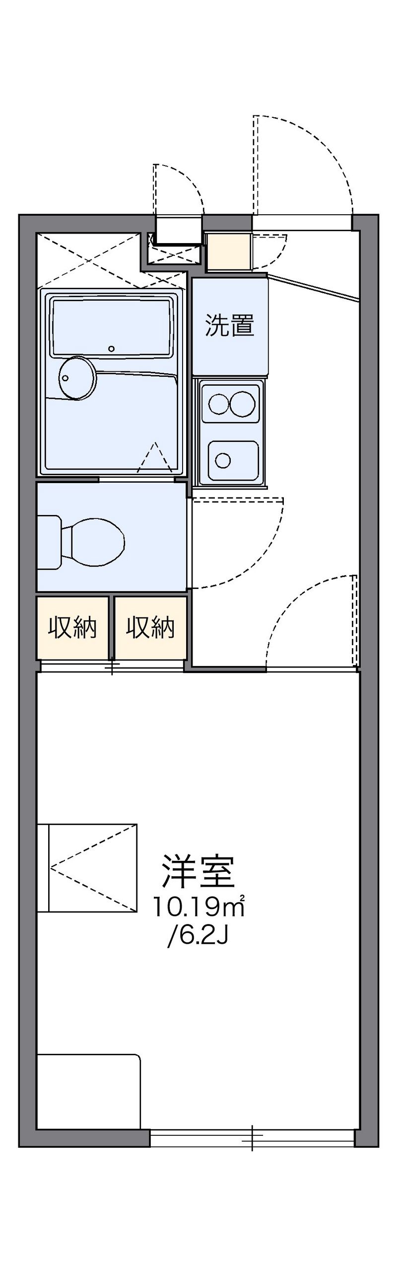 レオパレスシャンテ 間取図
