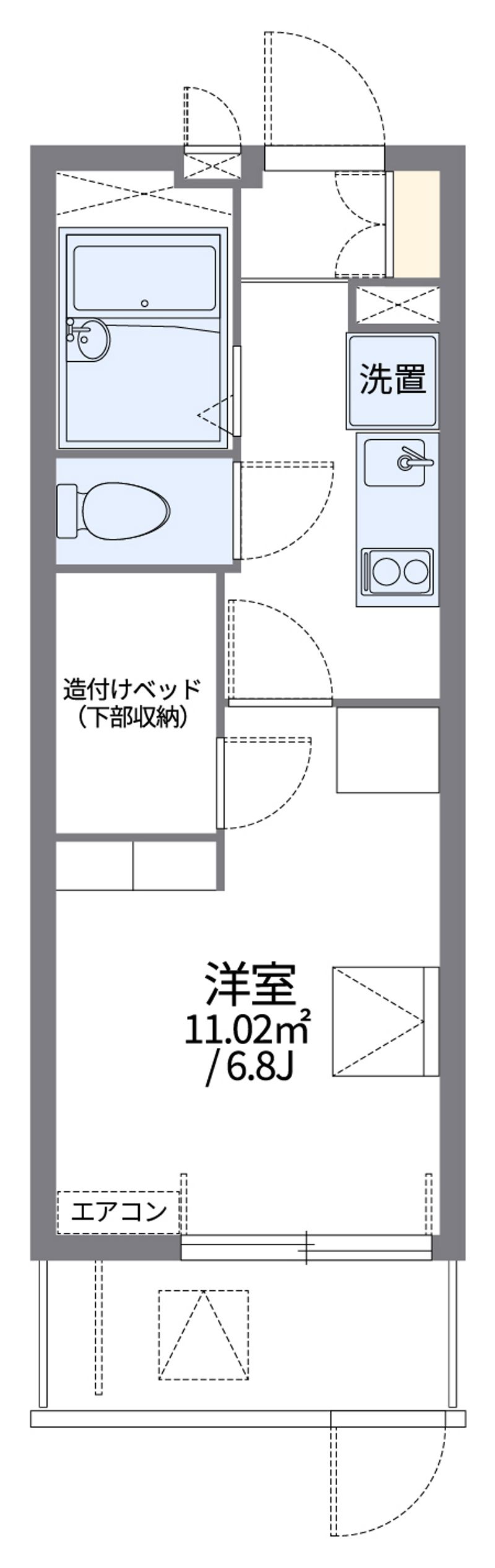 レオパレス吉川 間取図