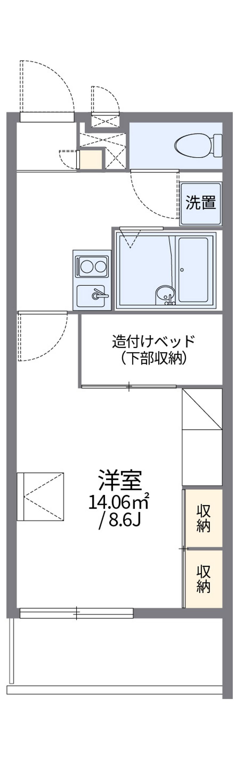 レオパレス南四日市 間取図
