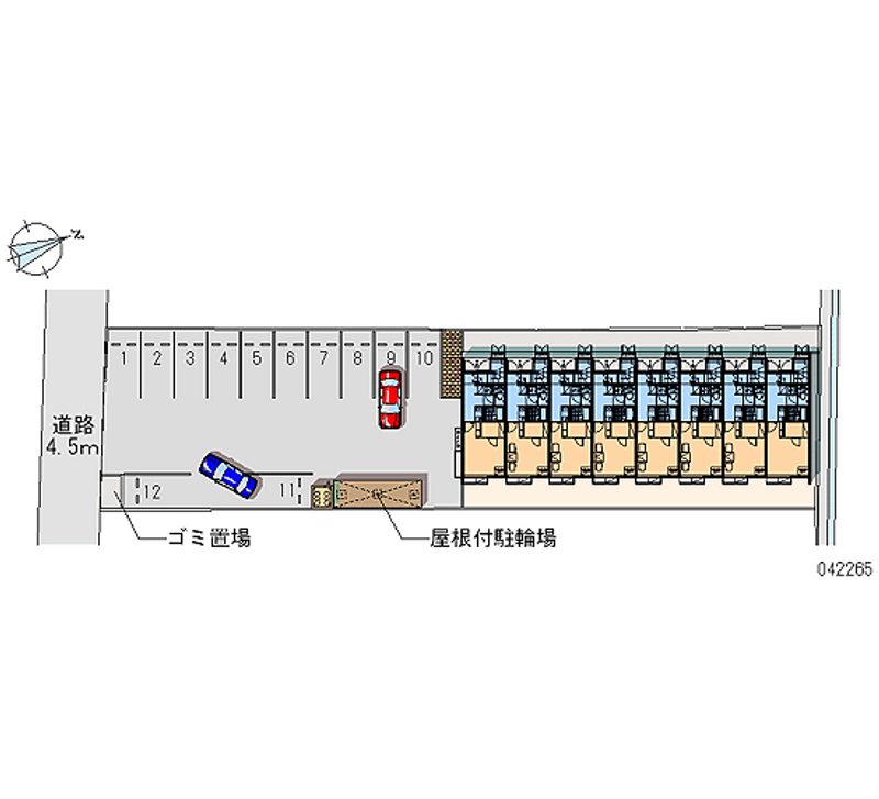 42265 bãi đậu xe hàng tháng