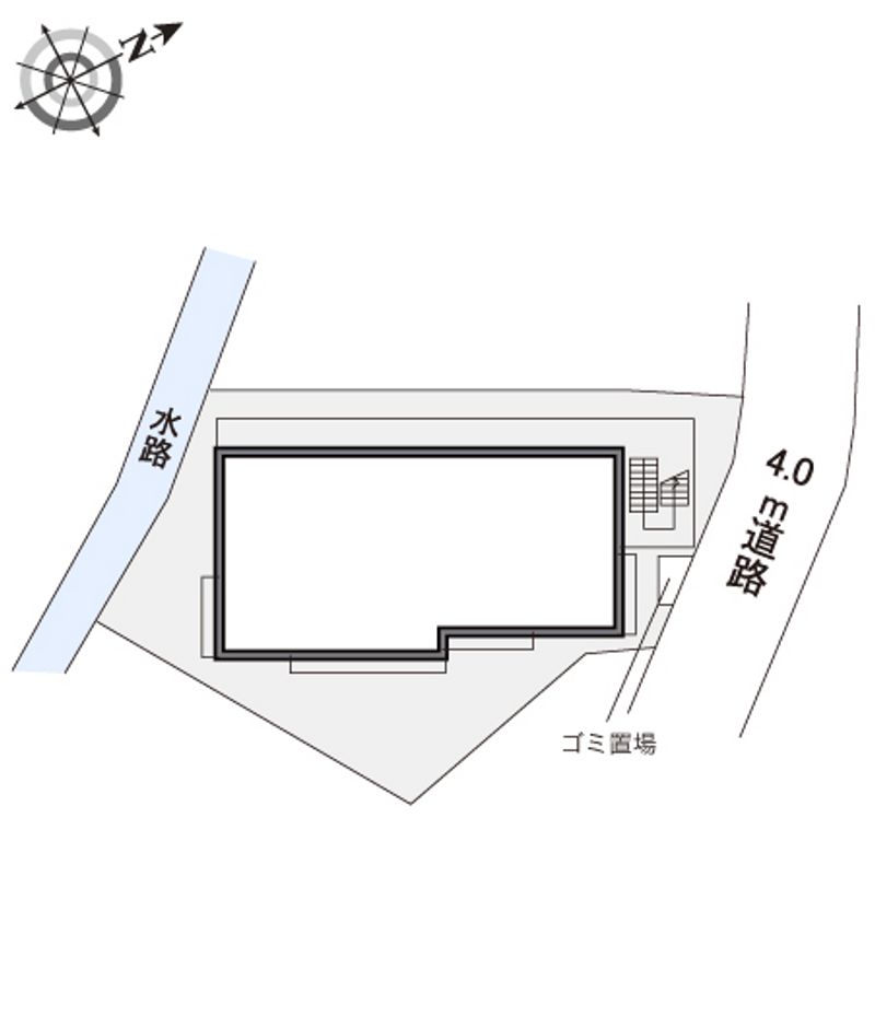 レオパレスＡｄｖａｎｃｅ富雄 配置図