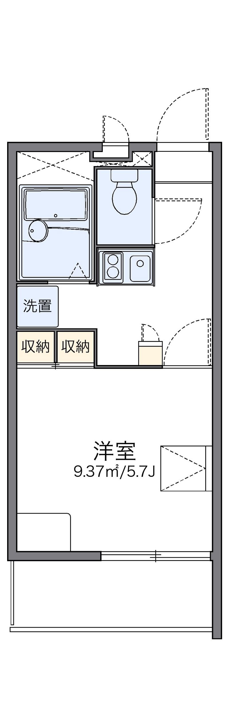 レオパレスプラムフィールド 間取図