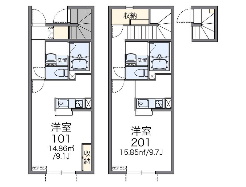 レオネクストＪＫ３ 間取図